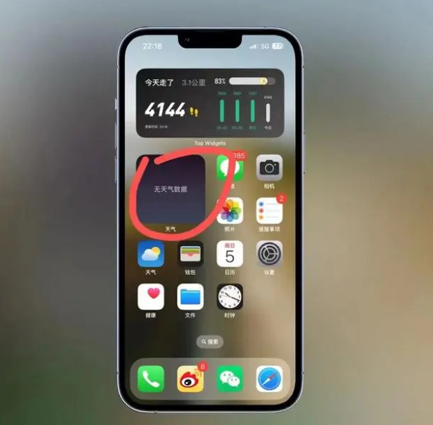 宜州苹果手机维修分享:iOS16主屏幕天气小组件无法正常工作怎么办？ 