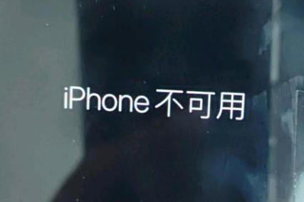 宜州苹果服务网点分享锁屏界面显示“iPhone 不可用”如何解决 