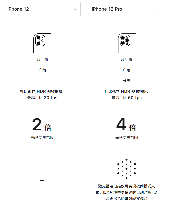 宜州苹果手机维修分享苹果 iPhone 12 与 iPhone 12 Pro 选哪款 